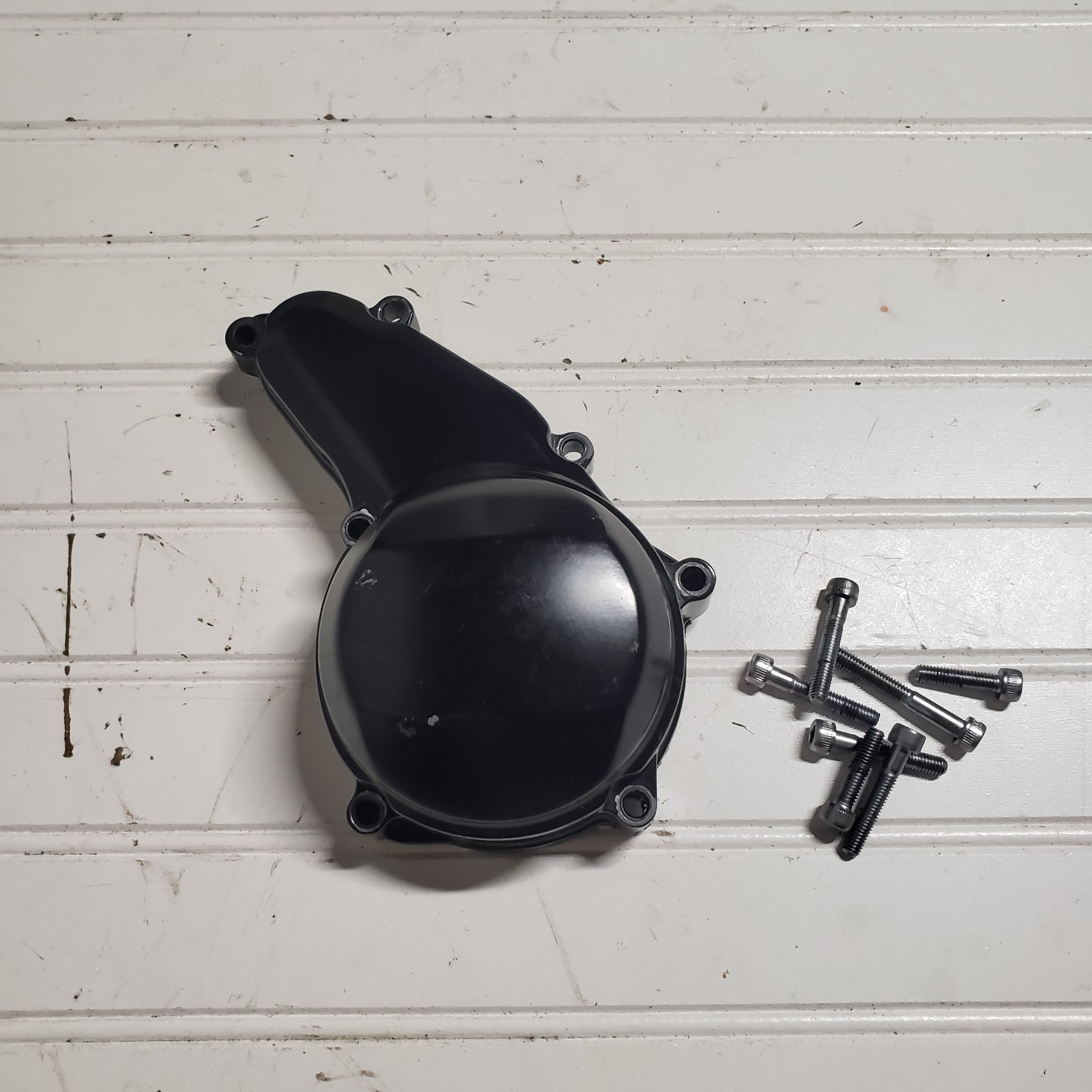 2001 YAMAHA YZF600R RIGHT SIDE CLUTCH COVER BLACK 4JH-15431-00-00